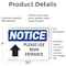 Signmission Please Use Main Entrance Up Arrow Sign, Vinyl Decal, 10in W x 7in L, 2PK OS-2PACK-NS-D-710-L-17617 - alternate 4